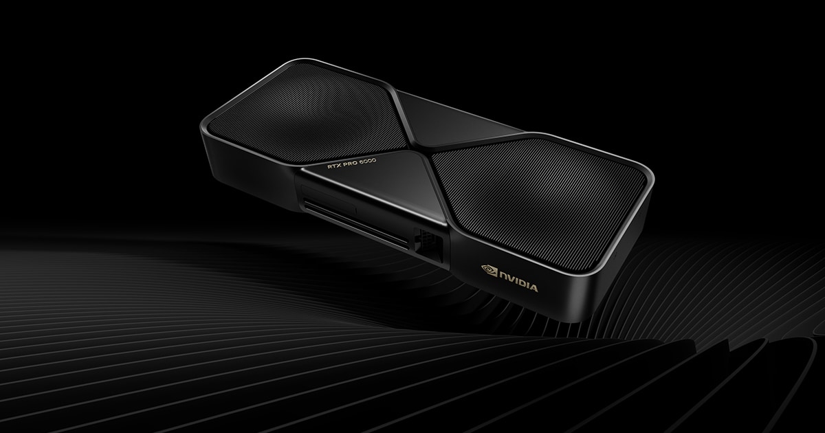 NVIDIA RTX PRO 6000 Blackwell Workstation Edition 공식 제품 이미지